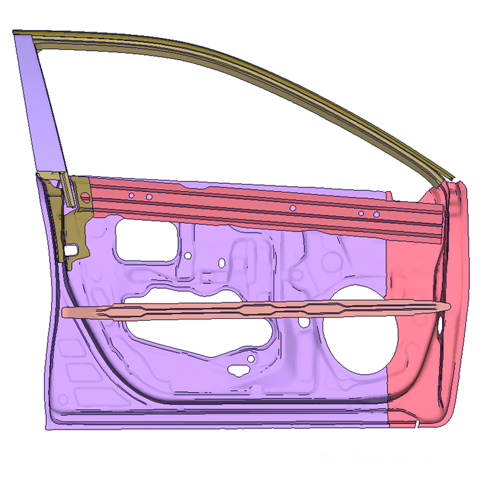 Detection of multiple parts in the second model which are assigned to a single part in the first model.