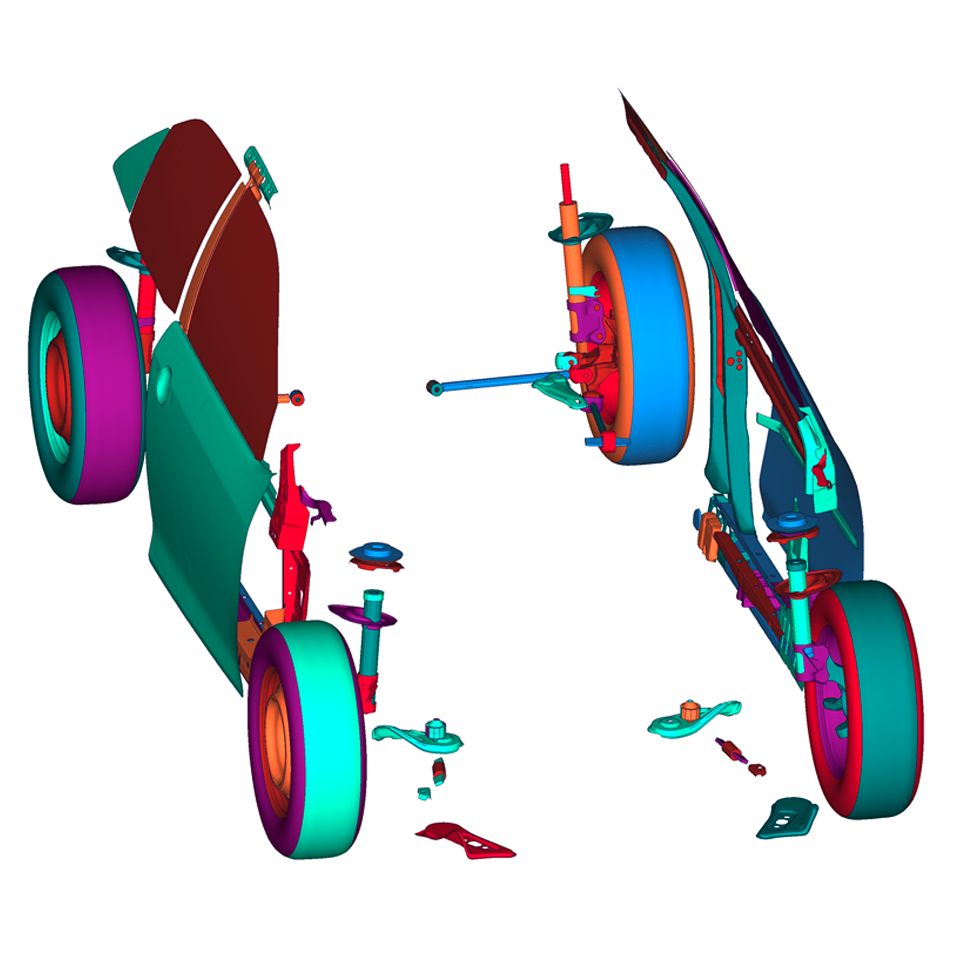 Similar parts detected within one model.